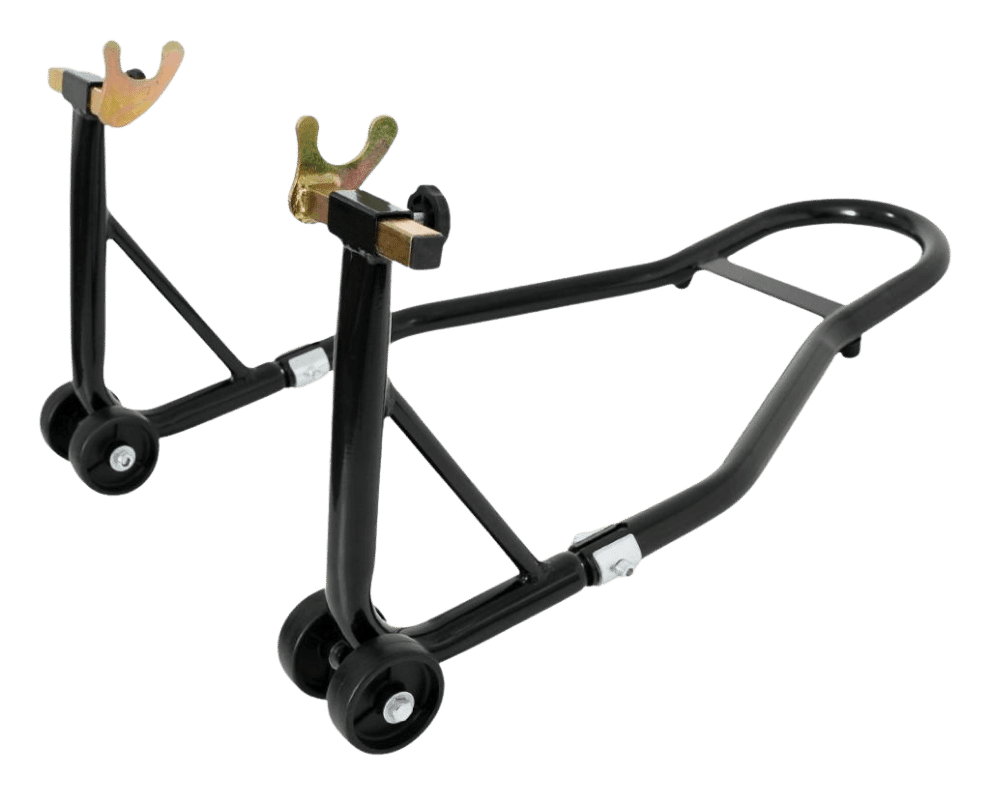 REAR PADDOCK STAND WITH NORMAL & L-SHAPE RUBBERS