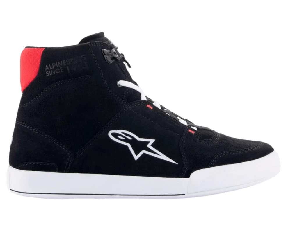 ALPINESTARS CHROME SHOES BLACK/WHITE/BRIGHT RED
