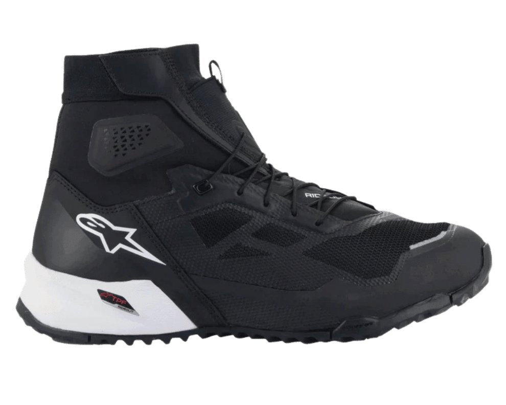 ALPINESTARS CR-1 RIDING SHOES BLACK/WHITE