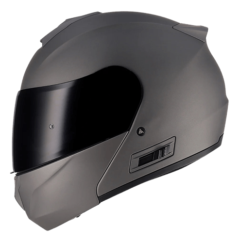 SGI Fusion 2.0 Matt Metallic Charcoal Flip Up Motorcycle Helmet