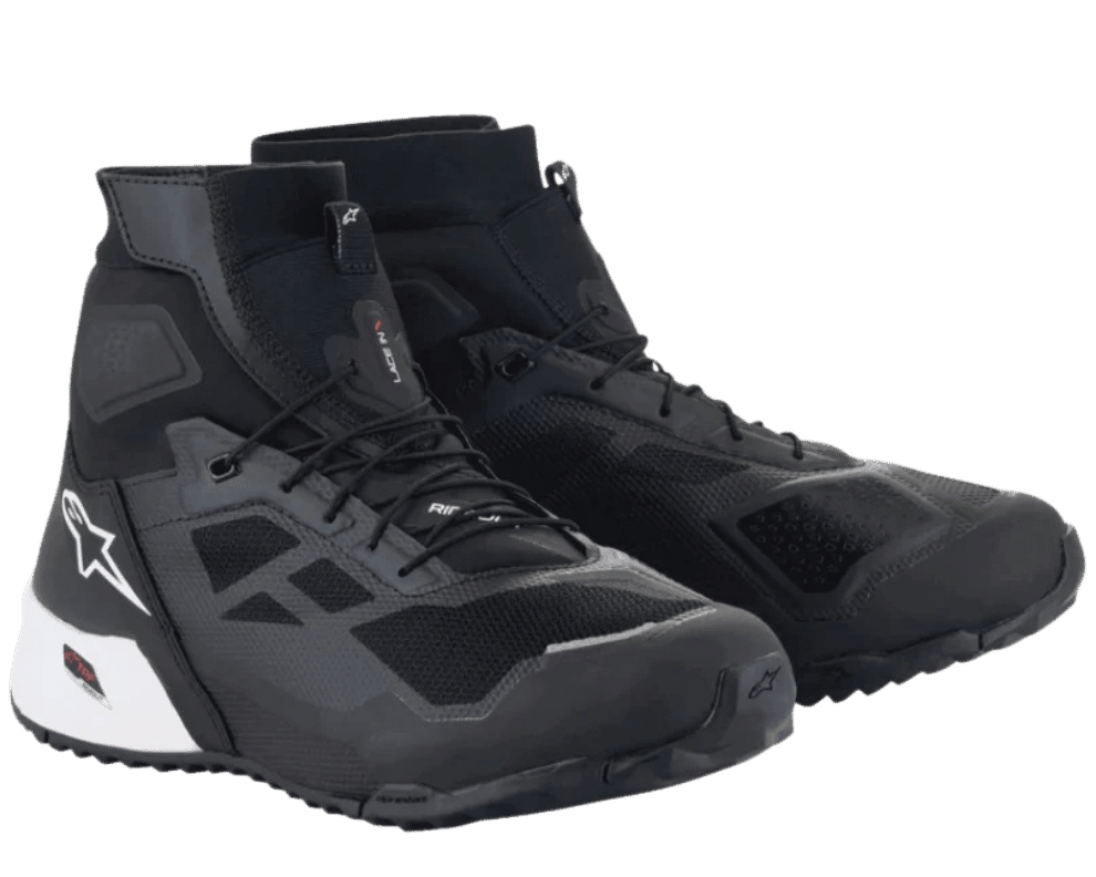 ALPINESTARS CR-1 RIDING SHOES BLACK/WHITE