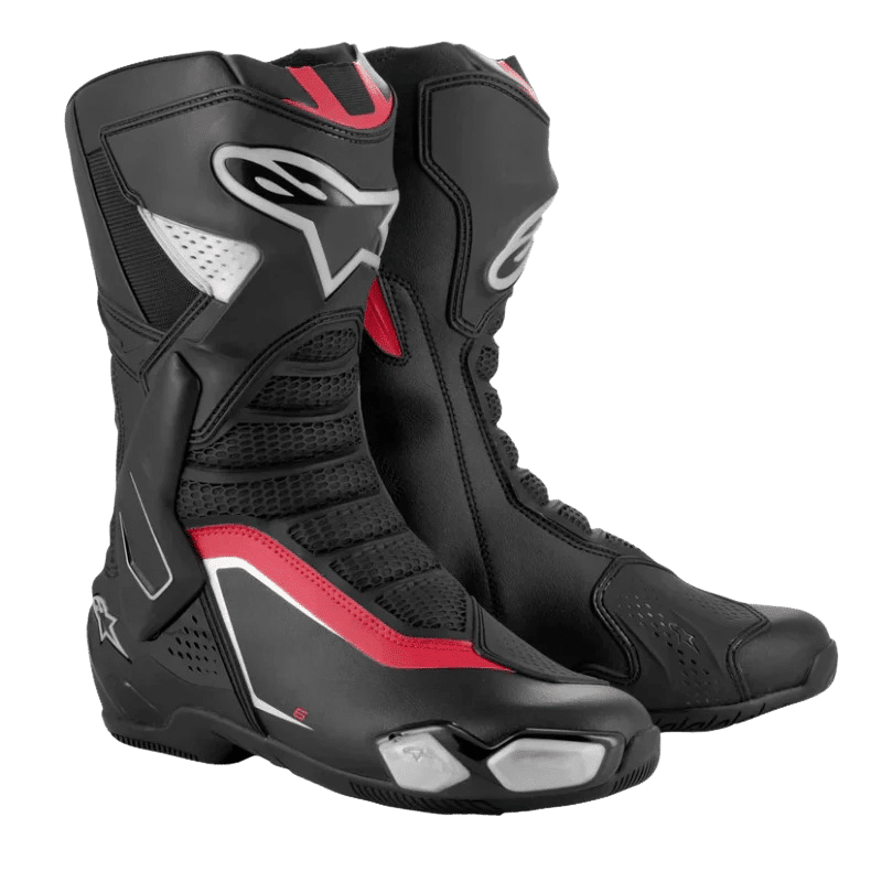 ALPINESTARS SMX-6 V3 BOOTS BLACK/SILVER/RED