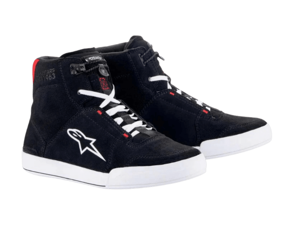 ALPINESTARS CHROME SHOES BLACK/WHITE/BRIGHT RED