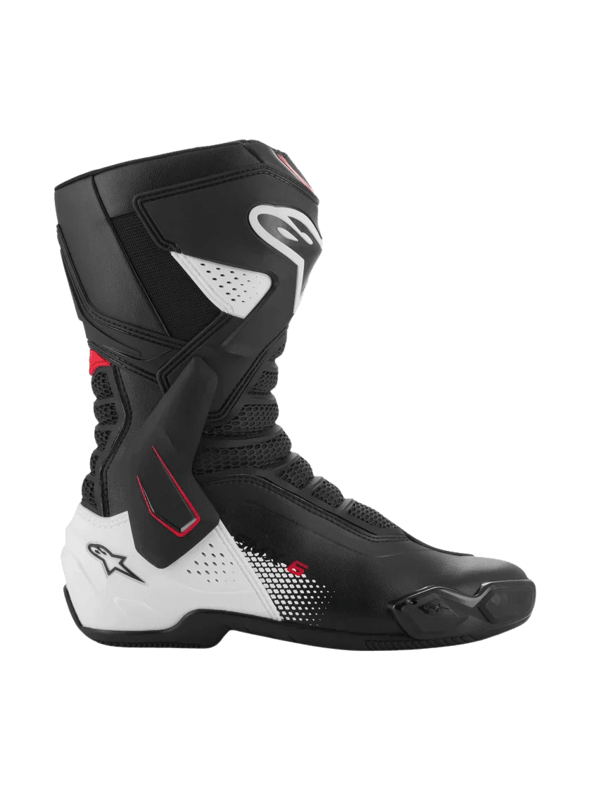 ALPINESTARS SMX-6 V3 BOOTS BLACK/WHITE/RED GRAPHIC