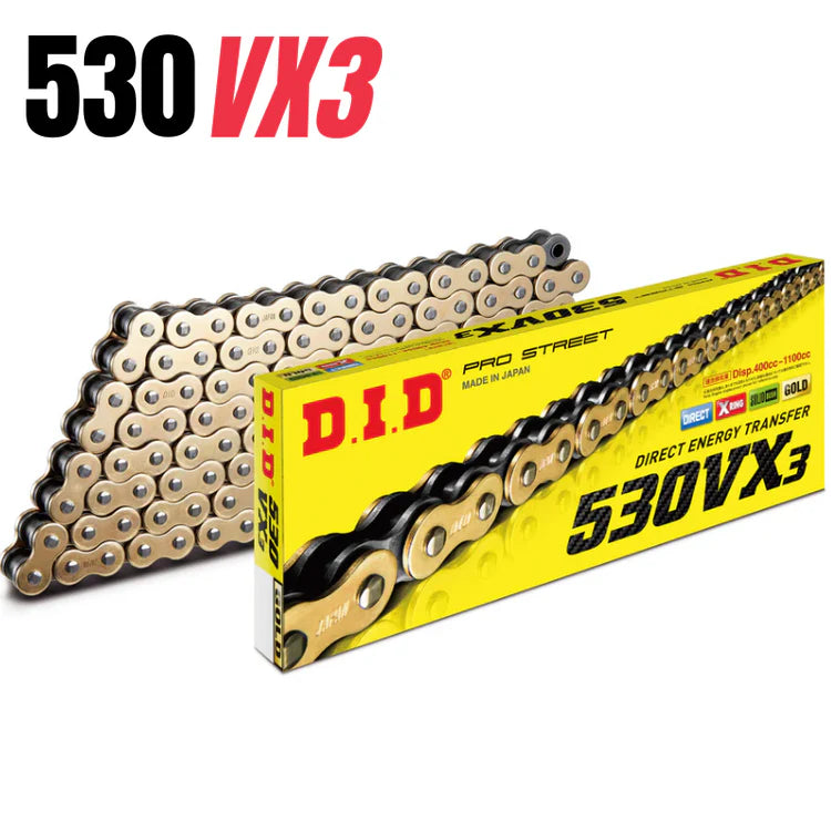 CHAINS 530 VX3 X-RING RANGE