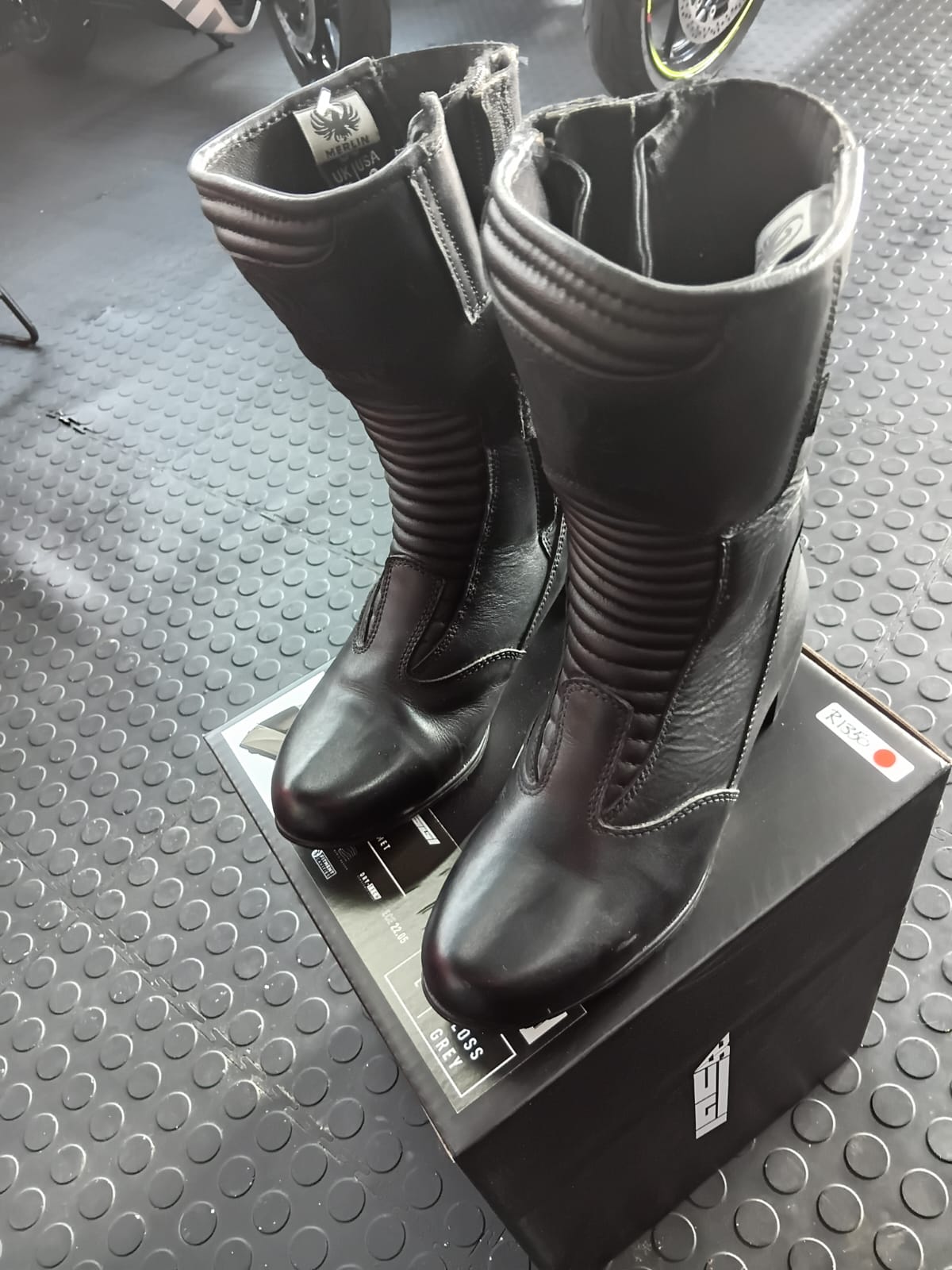 Merlin Ladies Leather Motorcycle Boots