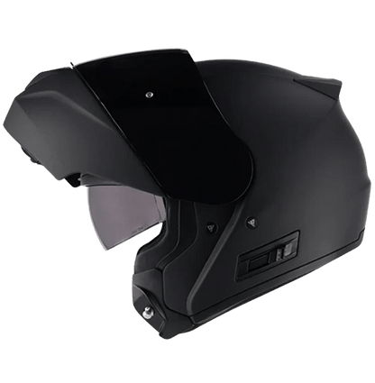 SGI Fusion 2.0 Matt Black Flip Up Motorcycle Helmet