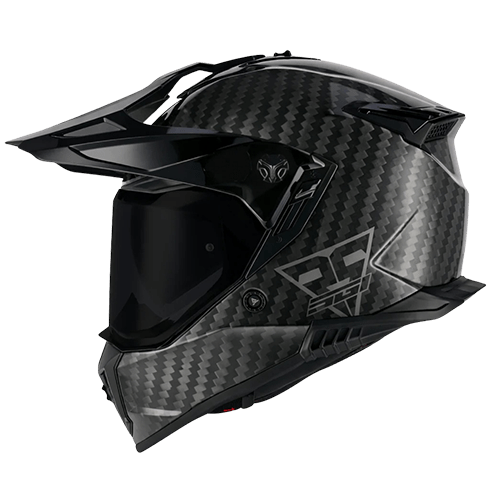 SGI Realm Carbon Fibre 9K Adventure Motorcycle Helmet